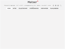 Tablet Screenshot of matser.nl